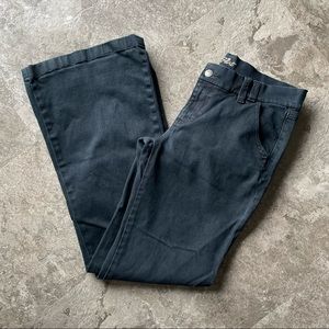 OLD NAVY THE FLIRT OFF BLACK BOOT CUT WIDE LEG JEANS 6